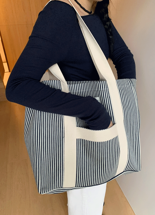 Court stripe bag (1color)